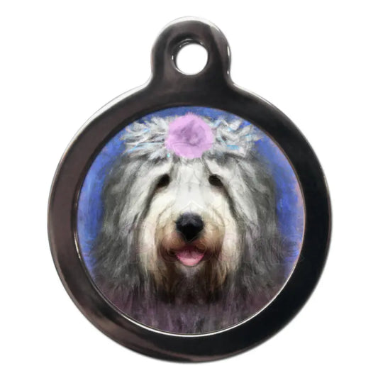 English Sheepdog Hippy Dog Id Tag - Ps Pet Tags - 1