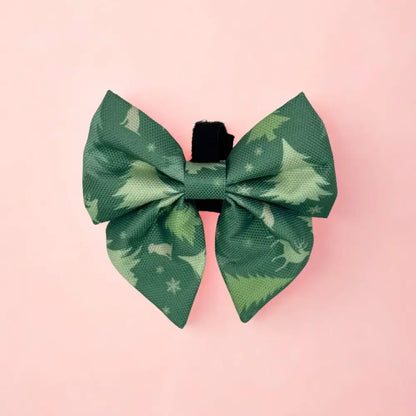 Evergreen Trails Dog Sailor Bow Tie - Pupclub Couture - 1