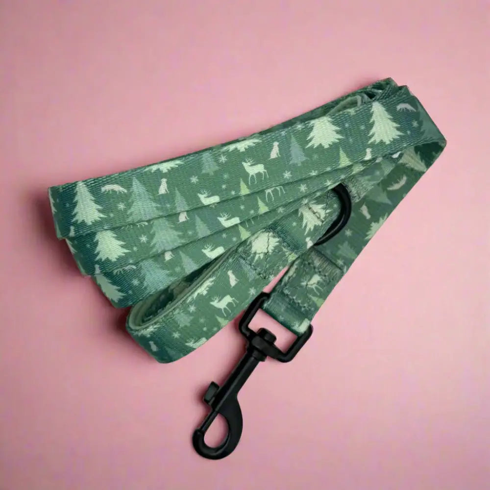 Evergreen Trails Padded Handle Dog Lead - Pupclub Couture - 2