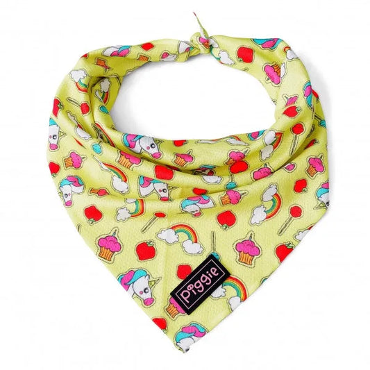 Fantasy Delight Tie on Dog Bandana - Piggie - 1
