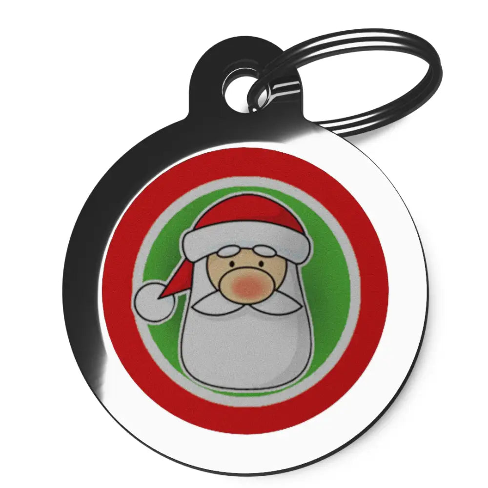 Father Christmas Fun Dog Id Tag - Ps Pet Tags - 1