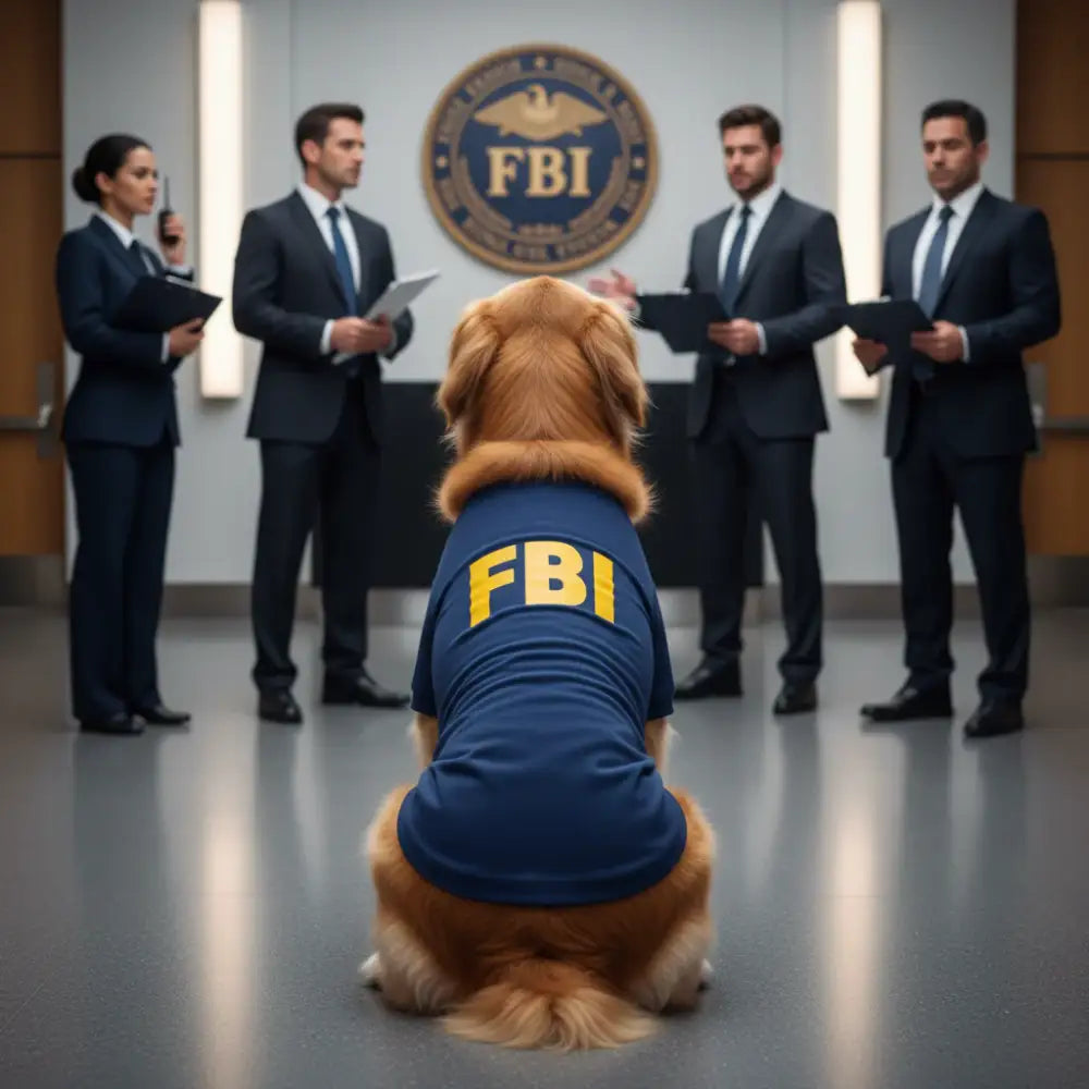 Fbi Dog T-shirt - Poochie Fashion - 1