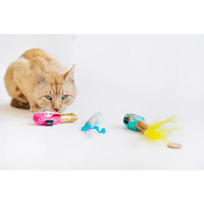 Feline Frenzy Pop Fizz Meow Cat Toy Pack of 3 - P.l.a.y - 3