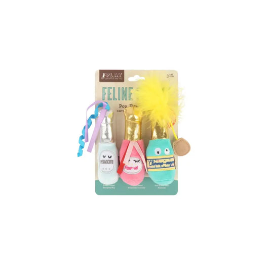 Feline Frenzy Pop Fizz Meow Cat Toy Pack of 3 - P.l.a.y - 2
