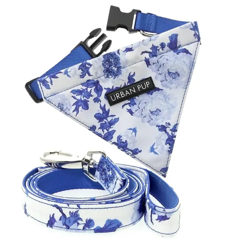 Floral Bouquet Dog Bandana & Lead Set Large - Sale - 1