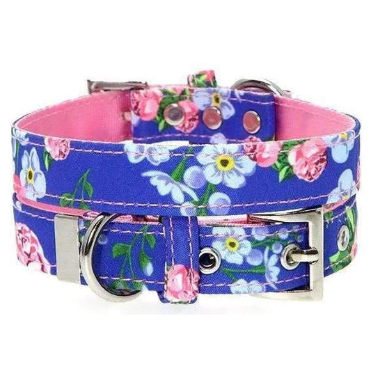 Floral Burst Fabric Dog Collar - Urban Pup - 1