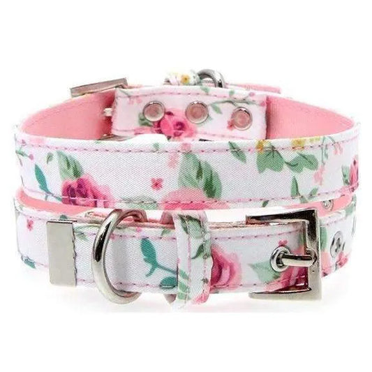 Floral Cascade Fabric Dog Collar - Urban Pup - 1