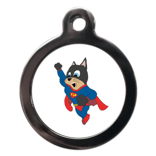 Flying Supercat Cat ID Tag - PS Pet Tags - 1