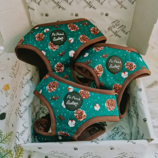 Forest Fir Cone Dog Harness Pet Pooch 1