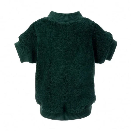 Forest Green Micro Fleece Dog Sweatshirt - Rich Paw - 1
