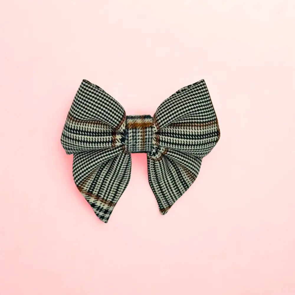 Foxbury Plaid Dog Sailor Bow Tie - Pupclub Couture - 1