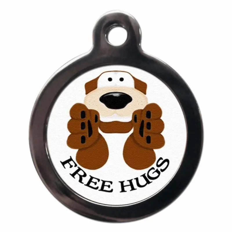 Free Hugs Dog ID Tag - PS Pet Tags - 1