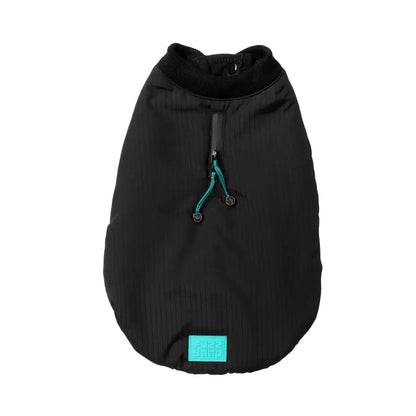 Fuzzyard Black Bomber Jacket – Flexible Fit Dog Coat with Harness Hole - Fuzzyard - 2