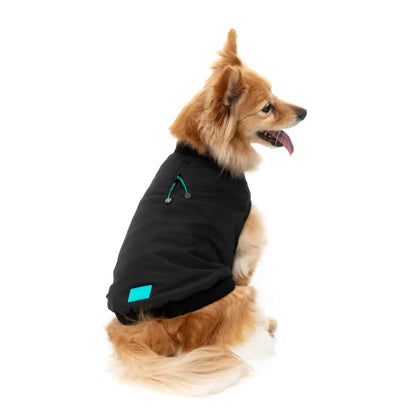 Fuzzyard Black Bomber Jacket – Flexible Fit Dog Coat with Harness Hole - Fuzzyard - 6