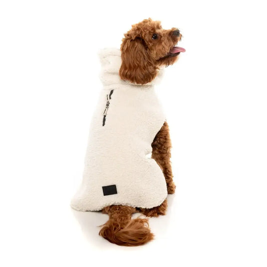 Fuzzyard Cosy Snood Fleece Dog Coat - Cream - Fuzzyard - 1
