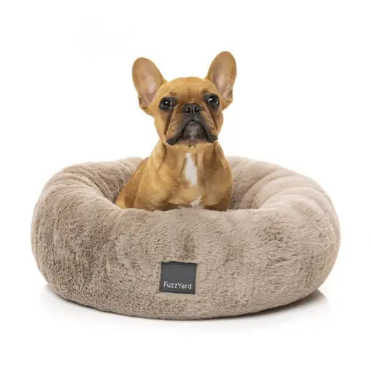 Fuzzyard Dreameazzzy Cuddler Dog Bed in Truffle Chai - Fuzzyard - 1