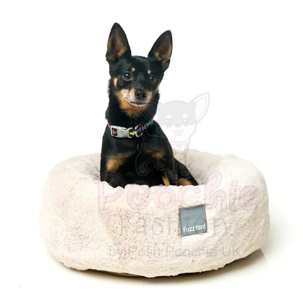 Fuzzyard Dreameazzzy Cuddler Dog Bed in Winter Cream Fuzzyard 3