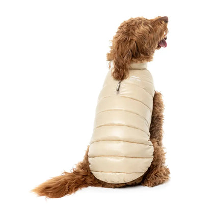 Fuzzyard East Harlem Waterproof Dog Puffer Jacket - Beige - Fuzzyard - 1
