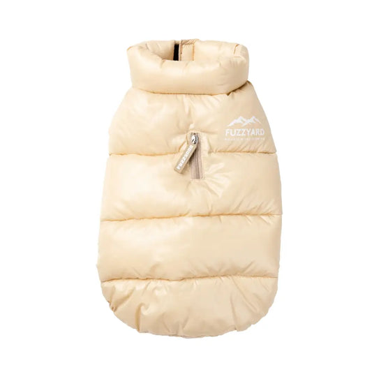 Fuzzyard East Harlem Waterproof Dog Puffer Jacket - Beige - Fuzzyard - 2