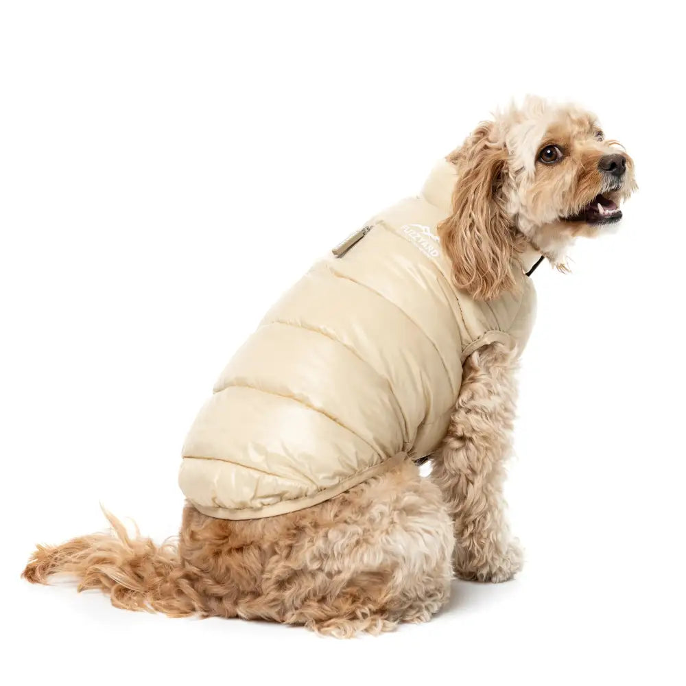 Fuzzyard East Harlem Waterproof Dog Puffer Jacket - Beige - Fuzzyard - 7