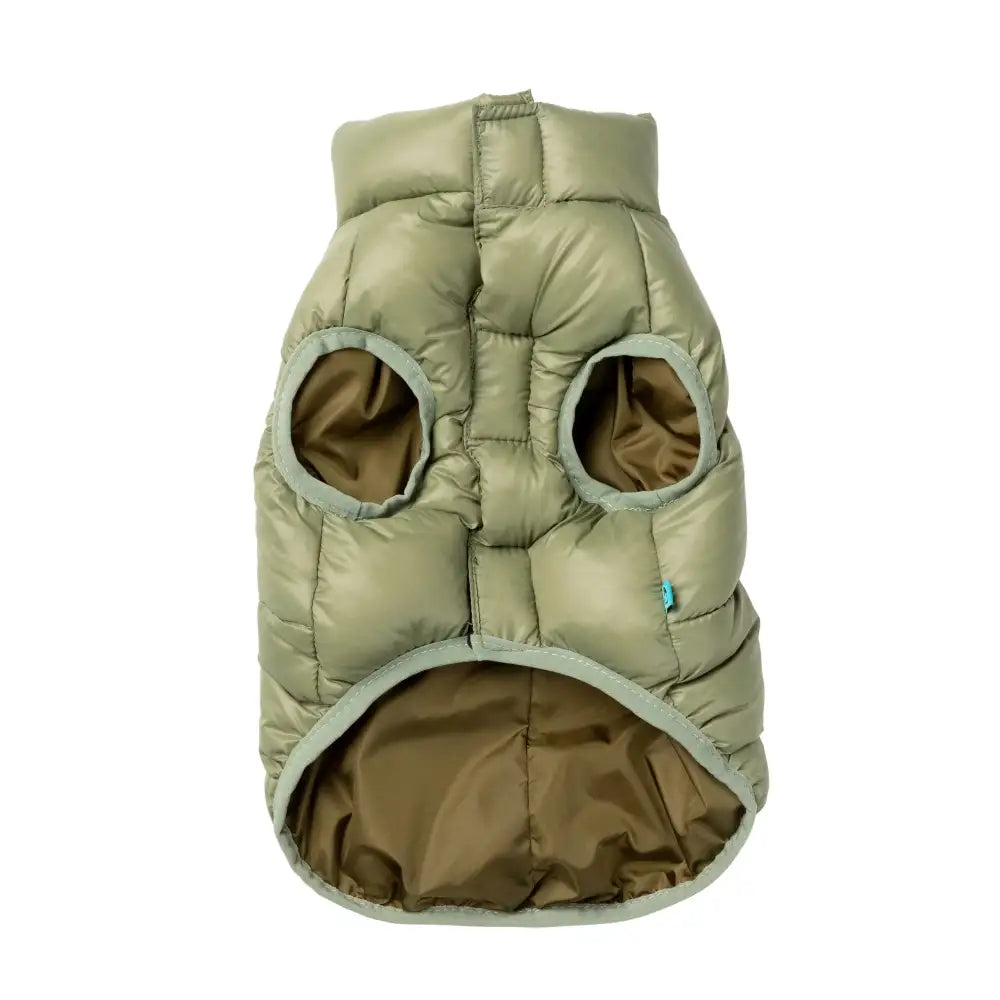 Fuzzyard East Harlem Waterproof Dog Puffer Jacket - Khaki - Fuzzyard - 3