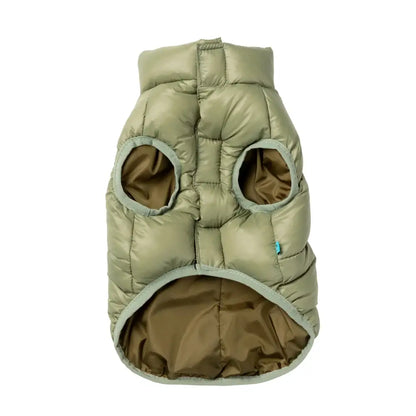 Fuzzyard East Harlem Waterproof Dog Puffer Jacket - Khaki - Fuzzyard - 3