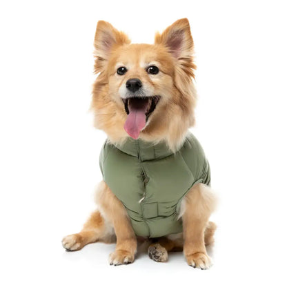 Fuzzyard East Harlem Waterproof Dog Puffer Jacket - Khaki - Fuzzyard - 4
