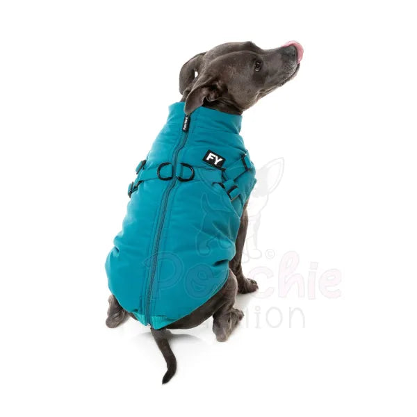 Fuzzyard Flash Dog Harness Jacket - Teal - Fuzzyard - 4
