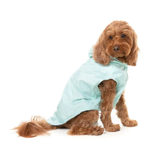 Fuzzyard Flipside 24 Reversible Dog Raincoat - Mint - Fuzzyard - 1