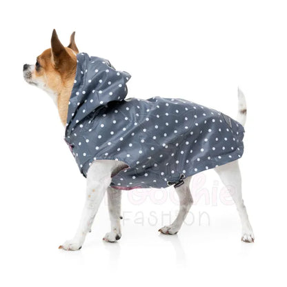 Fuzzyard Flipside 24 Reversible Dog Raincoat - Pink - Fuzzyard - 3