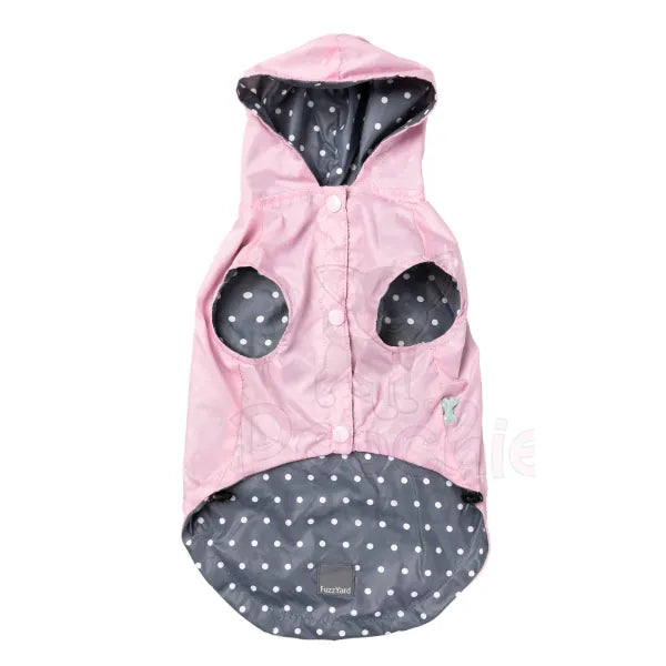 Fuzzyard Flipside 24 Reversible Dog Raincoat - Pink - Fuzzyard - 2
