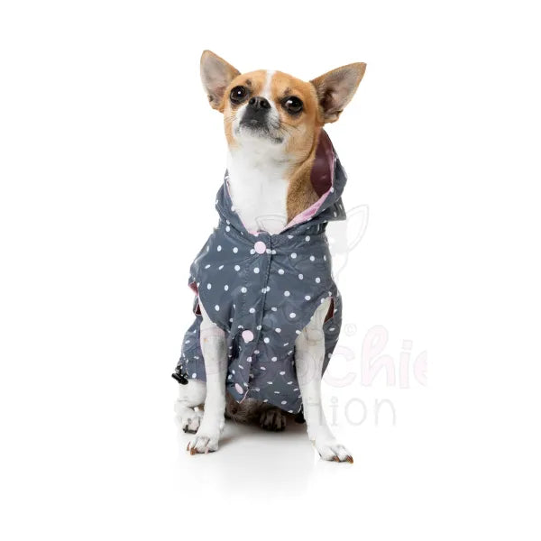 Fuzzyard Flipside 24 Reversible Dog Raincoat - Pink - Fuzzyard - 7