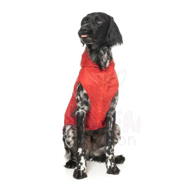 Fuzzyard Flipside Reversible Dog Raincoat - Red - Fuzzyard - 7