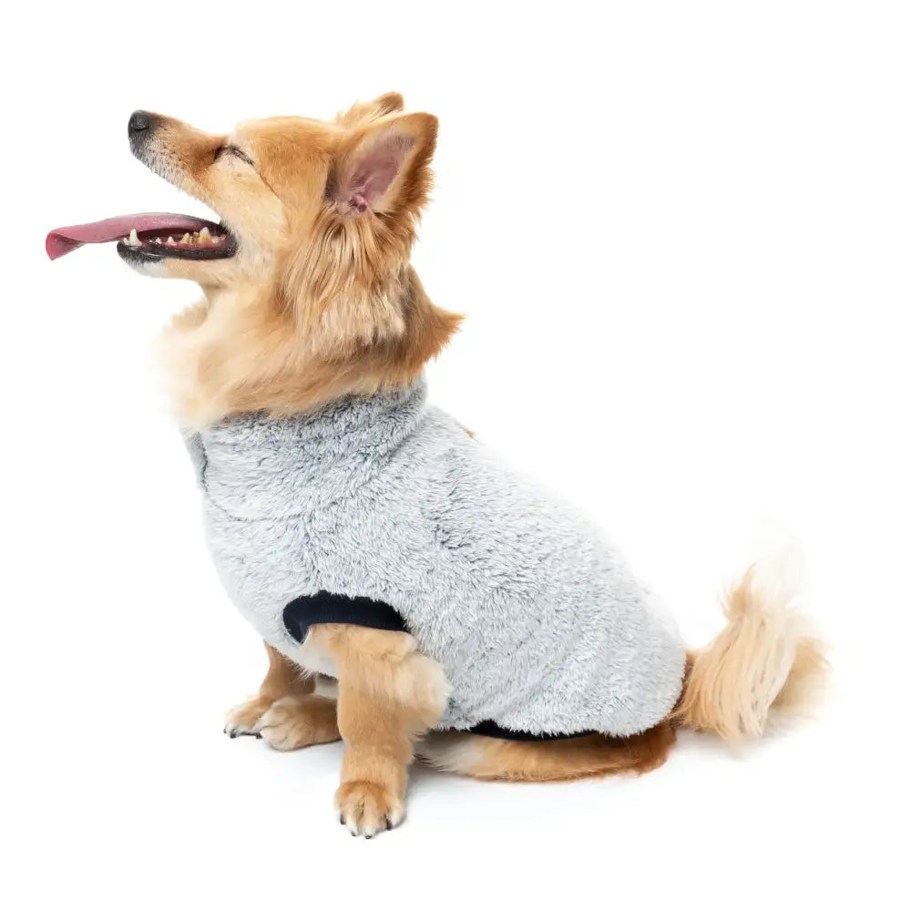 Fuzzyard Frosted Teddy Dog Fleece Jumper - Navy - Fuzzyard - 7