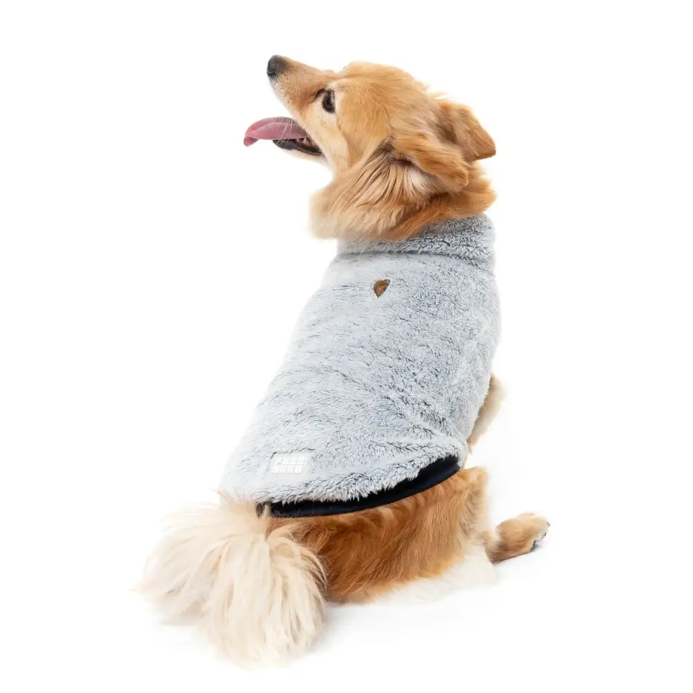 Fuzzyard Frosted Teddy Dog Fleece Jumper - Navy - Fuzzyard - 6