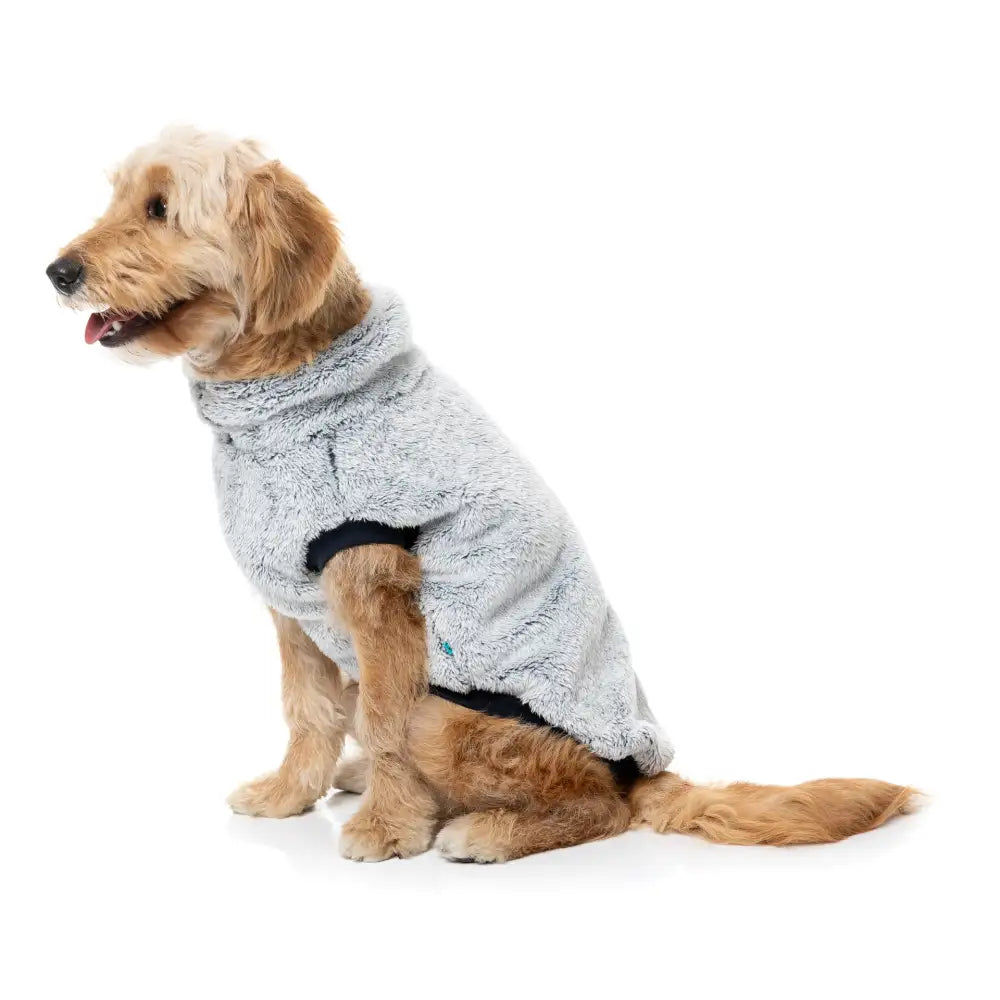 Fuzzyard Frosted Teddy Dog Fleece Jumper - Navy - Fuzzyard - 3