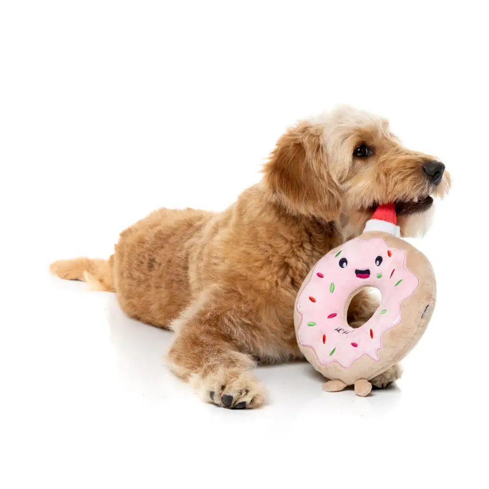 Fuzzyard Ho Ho Donut Squeaky Plush Christmas Dog Toy - Fuzzyard - 2