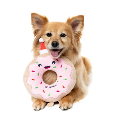 Fuzzyard Ho Ho Donut Squeaky Plush Christmas Dog Toy - Fuzzyard - 4