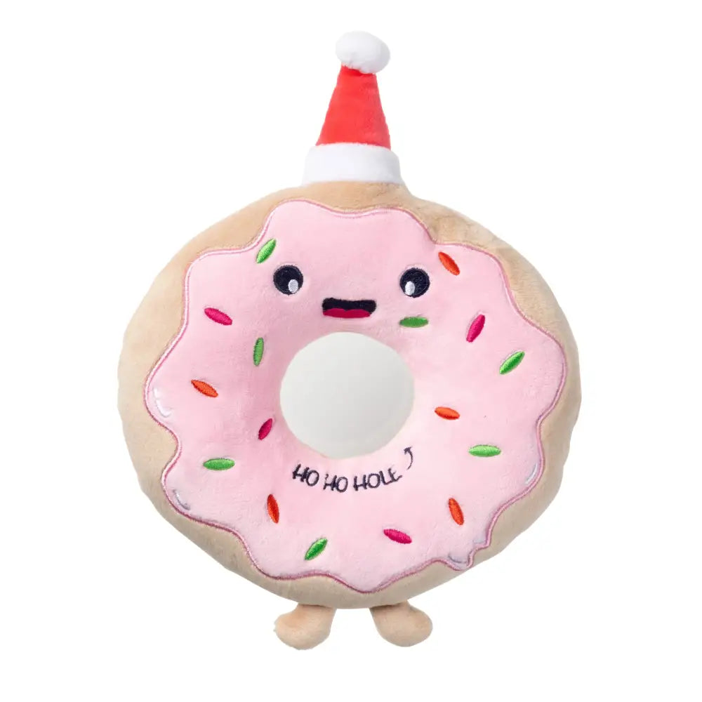 Fuzzyard Ho Ho Donut Squeaky Plush Christmas Dog Toy - Fuzzyard - 1