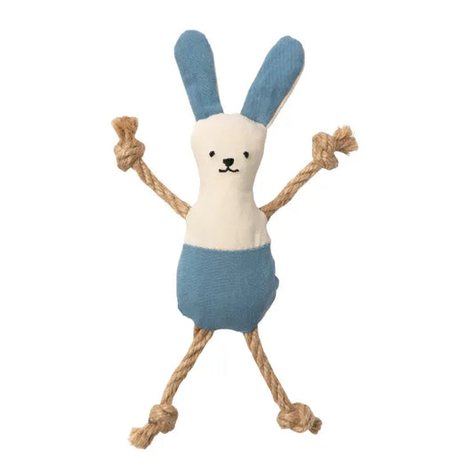 Fuzzyard Life Bunny Rope Cat Toy in French Blue - Fuzzyard - 1