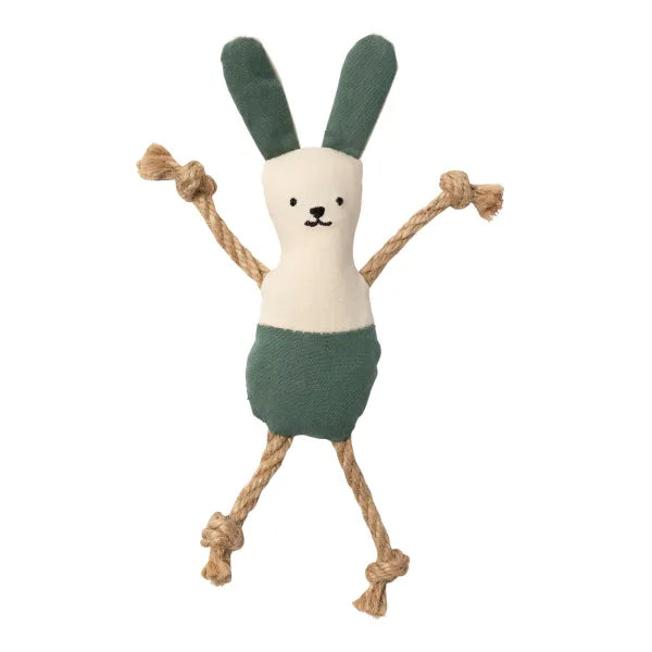 Fuzzyard Life Bunny Rope Cat Toy in Myrtle Green - Fuzzyard - 1