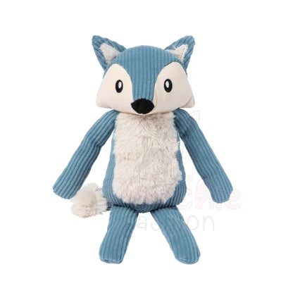 Fuzzyard Life Corduroy Cuddler Fox Dog Toy in French Blue - Fuzzyard - 2