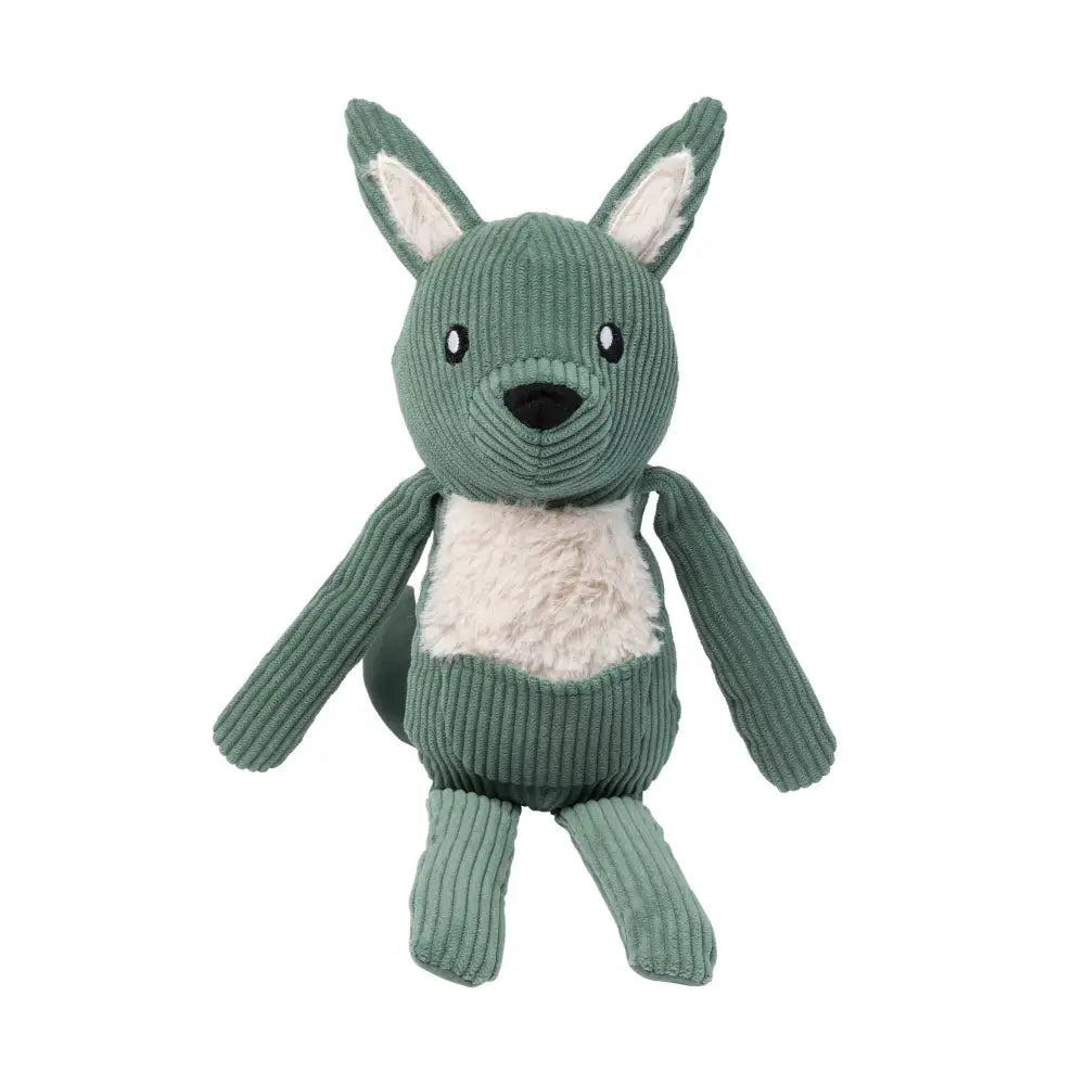 Fuzzyard Life Corduroy Cuddler Kangaroo Dog Toy in Myrtle Green - Fuzzyard - 2