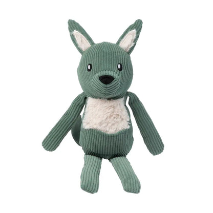 Fuzzyard Life Corduroy Cuddler Kangaroo Dog Toy in Myrtle Green - Fuzzyard - 2