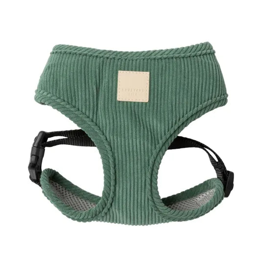 Fuzzyard Life Corduroy Dog Harness in Myrtle Green - Fuzzyard - 1