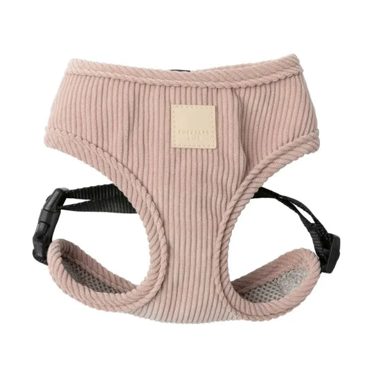 Fuzzyard Life Corduroy Dog Harness in Soft Blush Pink - Fuzzyard - 1