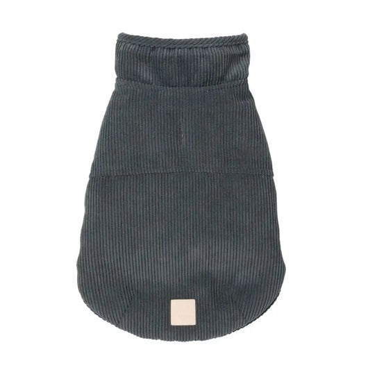 Fuzzyard Life Corduroy Dog Jacket - Slate Grey - Fuzzyard - 1