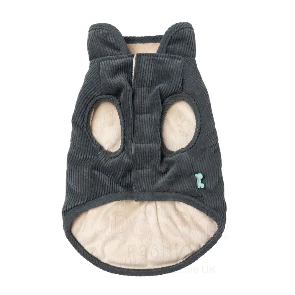 Fuzzyard Life Corduroy Dog Jacket - Slate Grey - Fuzzyard - 3