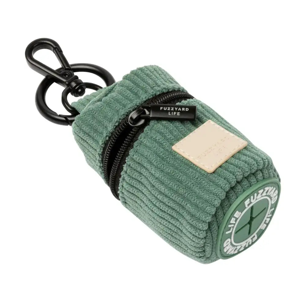 Fuzzyard Life Corduroy Poop Bag Dispenser in Myrtle Green - Fuzzyard - 1
