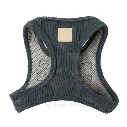 Fuzzyard Life Corduroy Step-in Dog Harness in Slate Grey - Fuzzyard - 2